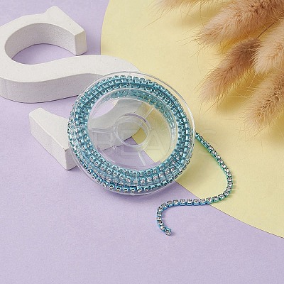 Electrophoresis Brass Rhinestone Strass Chains CHC-YW0001-05D-1
