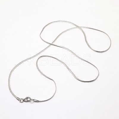 Tarnish Resistant Trendy Men's 304 Stainless Steel Herringbone Chain Necklaces LS-NJEW-M074-B-03-1