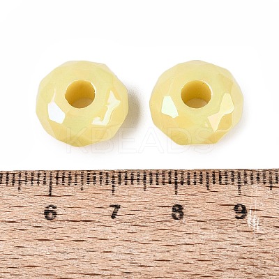 Opaque Acrylic European Beads OACR-E033-23R-1