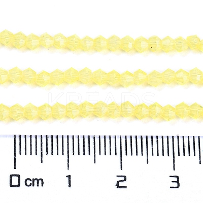 Baking Paint Transparent Glass Beads Strands DGLA-F029-J2mm-06-1