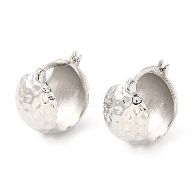 Rack Plating Brass Hoop Earrings for Women EJEW-Q770-19P-1