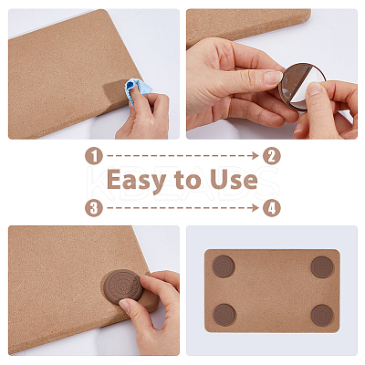 2 Sets Silicone Furniture Pad AJEW-DC0004-09B-1