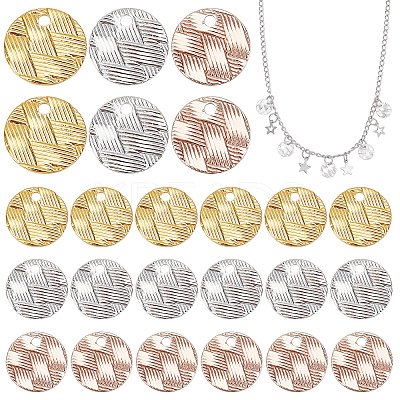 120Pcs 3 Colors Brass Charms KK-PH0004-70-1
