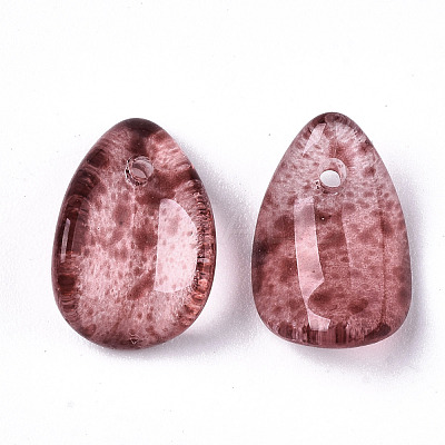 Transparent Spray Painted Glass Charms GLAA-T016-36-I01-1