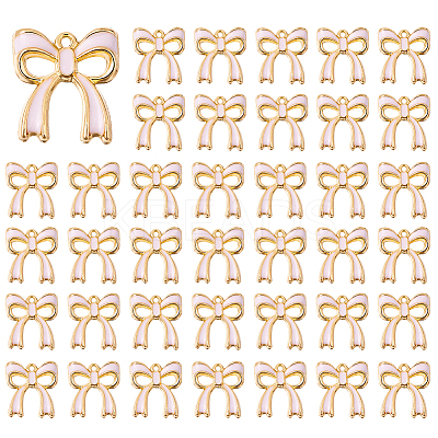 50Pcs Rack Plating Alloy Enamel Pendants ENAM-DC0002-05-1