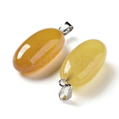 Natural Agate Dyed Pendants G-Q016-03C-1