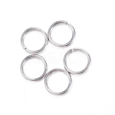 Tarnish Resistant 304 Stainless Steel Open Jump Rings STAS-N0014-71P-7mm-1
