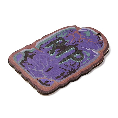 Halloween Printed Wooden Big Pendants LS-WOOD-I016-01H-1