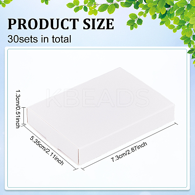 Rectangle Folding Cardboard Paper Drawer Boxes CON-WH0094-15A-1