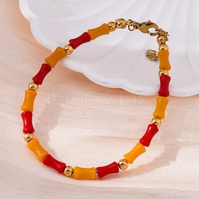 304 Stainless Steel Bracelets for Women BJEW-M056-07G-1