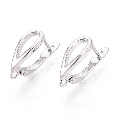 Brass Hoop Earring Findings KK-N267-27P-1