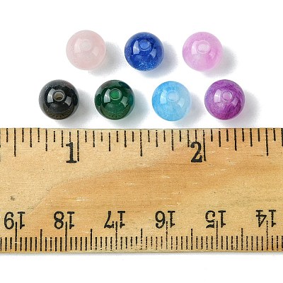 25Pcs Round Imitation Cat Eye Resin Beads RESI-FS0001-65F-1
