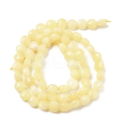 Natural Dyed White Jade Beads Strands G-C179-A6mm-08-1