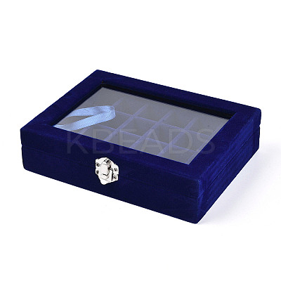Flock with Glass Jewelry Display Box PW-WG61213-06-1
