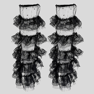 Polyester Lace Leg Sleeves AJEW-WH20080-23A-1