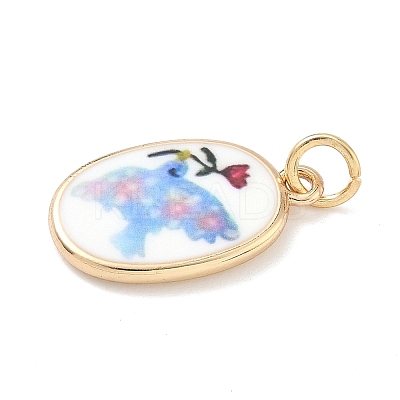 Printed Brass Pendants KK-D104-02B-G-1