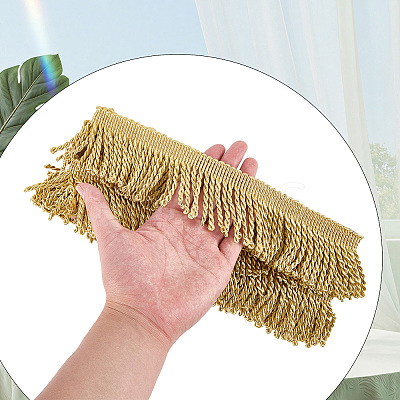 5 Yards Polyester Twist Tassel Ribbons OCOR-WH20005-39C-1