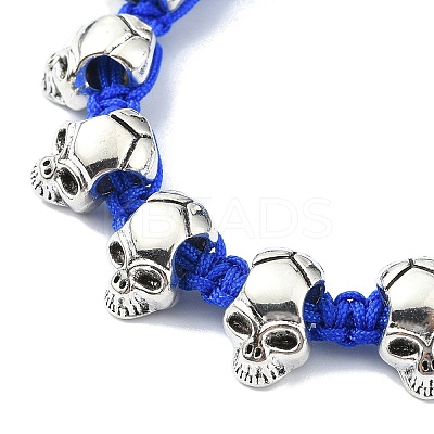 Adjustable Alloy Braided Beads Bracelets BJEW-JB10919-1