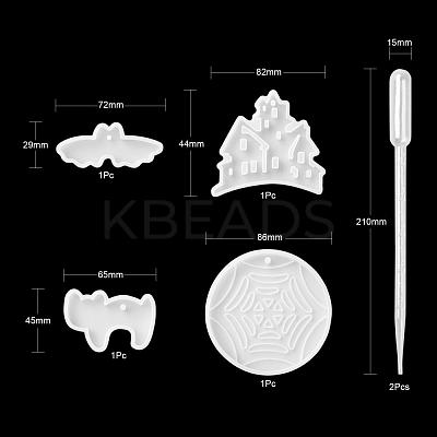 Halloween DIY Pendants Resin Silicone Molds DIY-LS0001-13-1