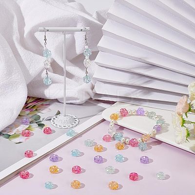 315pcs 7 colors Transparent Acrylic Beads MACR-FH0001-09-1