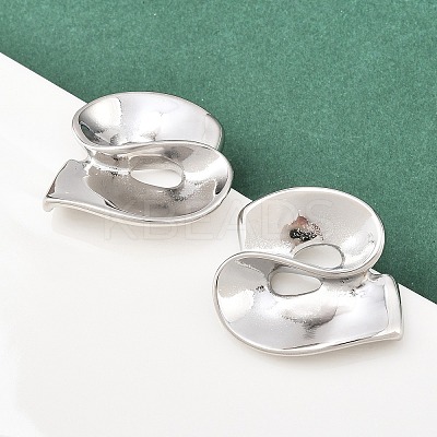 304 Stainless Steel Nuggets Stud Earrings EJEW-K268-75P-1