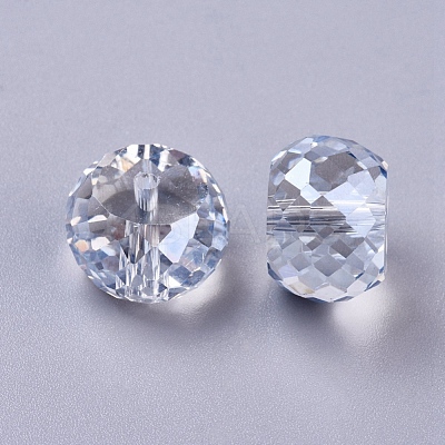 Electorplated Glass Beads EGLA-E005-08-1
