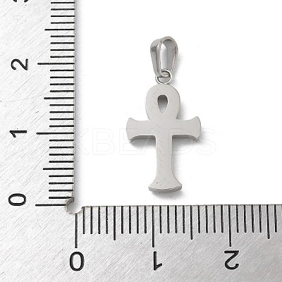 304 Stainless Steel Micro Pave Cubic Zirconia Pendants STAS-Z107-08P-03-1