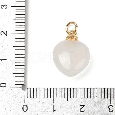 Natural White Agate Pendants LS-KK-Z094-04G-01-1
