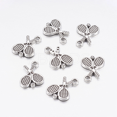 Tibetan Style Zinc Alloy Pendants X-TIBEP-R334-135AS-RS-1