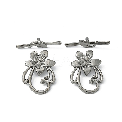 Tibetan Style Alloy Toggle Clasps X-K095R052-1