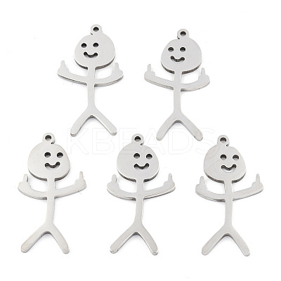 Non-Tarnish 201 Stainless Steel Pendants LS-STAS-N098-134P-1