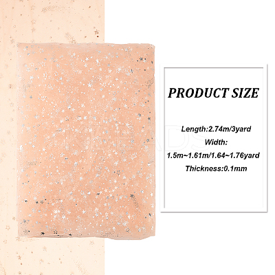 1 Bag Nylon Glitter Mesh Lace Fabric DIY-BC0012-56B-1