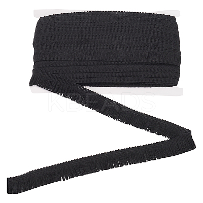 25M Polyester Tassel Lace Ribbon OCOR-WH0082-192B-1