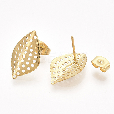 304 Stainless Steel Stud Earring Findings STAS-S079-65A-1