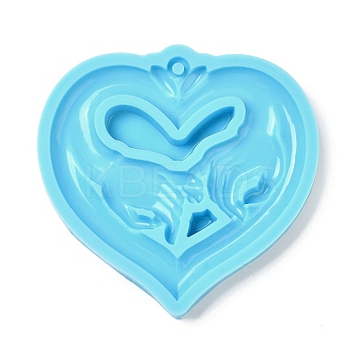Heart with Pinky Promise Valentine Day DIY Pendant Silicone Molds SIMO-C007-06-1