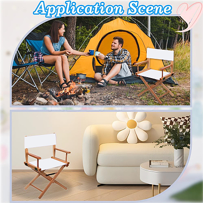 Cloth & Bamboo Sticks for Beach Chair Cloth Replacement Supplies AJEW-WH20018-05B-1