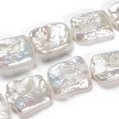 Natural Baroque Pearl Keshi Pearl Beads Strands PEAR-T001-03-1