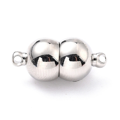 Tarnish Resistant 304 Stainless Steel Magnetic Clasps with Loops LS-STAS-M290-03P-1