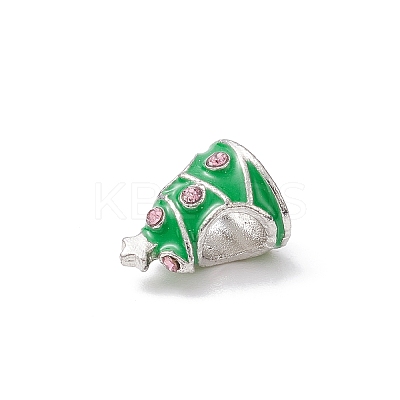 Alloy Rhinestone European Beads MPDL-Q213-02P-1