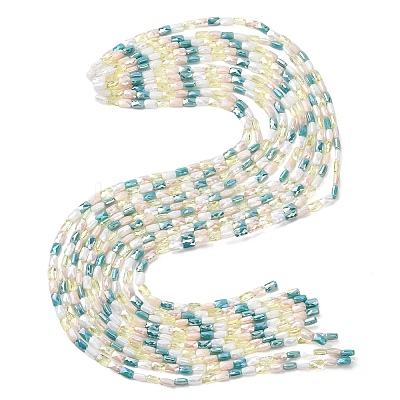 Electroplate Glass Beads Strands EGLA-D300-05-12-1