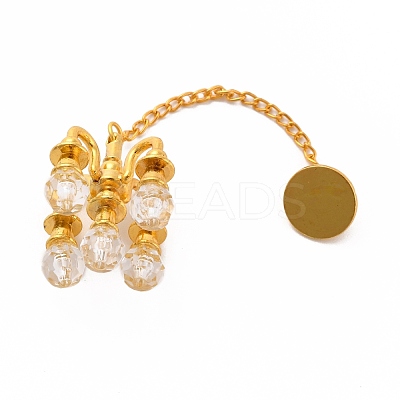 Creative Mini Resin Chandeliers DJEW-F014-04B-1