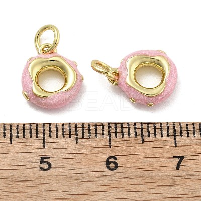 Brass Enamel Charms KK-U060-32G-1