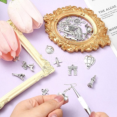 40Pcs 20 Styles Tibetan Style Alloy Pendants FIND-YW0005-28-1