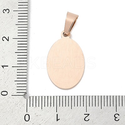 Ion Plating(IP) 304 Stainless Steel Pendants STAS-H356-07RG-1