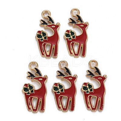Alloy Enamel Pendants ENAM-S126-063-NR-1