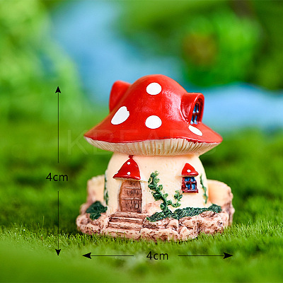 Resin Miniature Mini Mushroom House MIMO-PW0001-199A-02-1