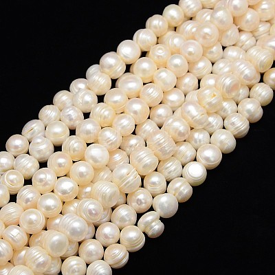 Natural Cultured Freshwater Pearl Beads Strands PEAR-L001-F-14-01-1