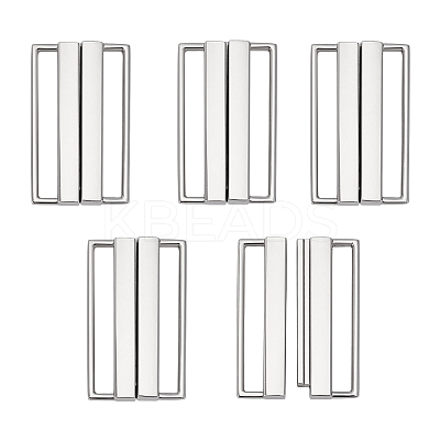 5Pcs Rectangle Alloy Waist Belt Buckles FIND-PH0027-19-1