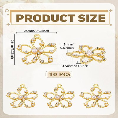 10Pcs Alloy Pendants ALRI-LP0001-03-1