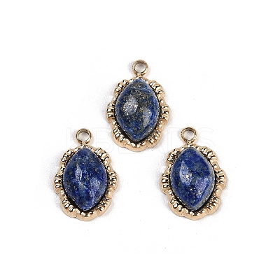 Natural Lapis Lazuli Oval Charms STAS-I325-144G-02-1